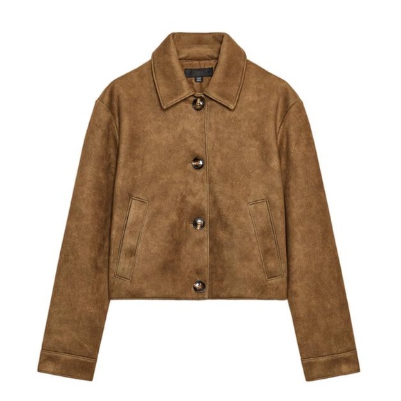 Zara Jackets & Blazers - Faux Suede Jacket